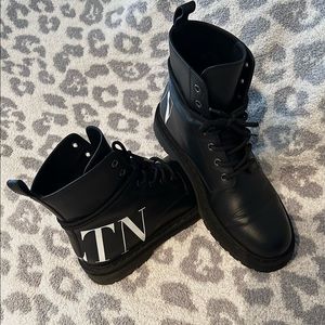 Valentino Combat Boots Sz 40 1/2
